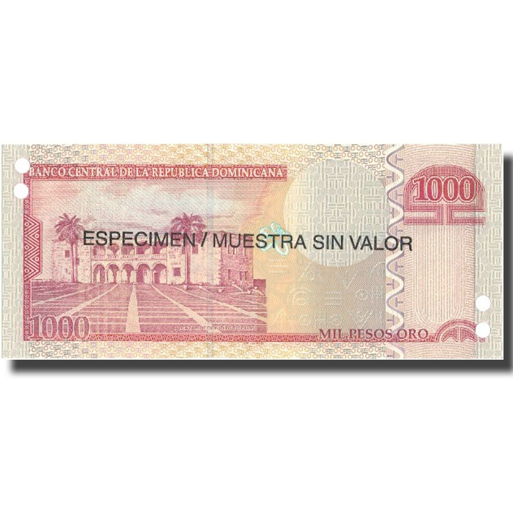 Billete, 1000 Pesos Oro, 2006, República Dominicana, 2006, Specimen, KM:180s1