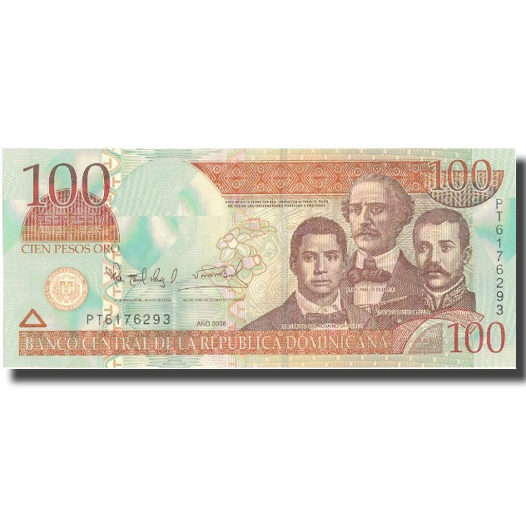 Billete, 100 Pesos Oro, 2006, República Dominicana, 2006, KM:177a, UNC