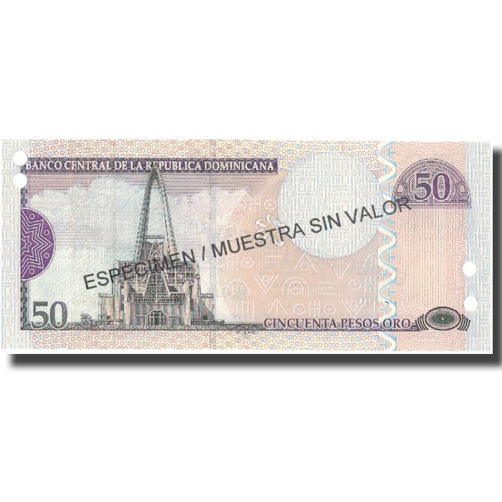 Billete, 50 Pesos Oro, 2004, República Dominicana, 2004, Specimen, KM:170s4