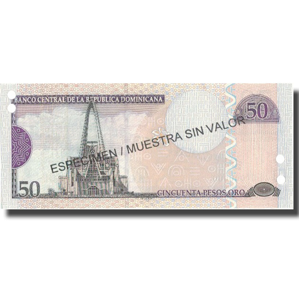 Billete, 50 Pesos Oro, 2004, República Dominicana, 2004, Specimen, KM:170s4