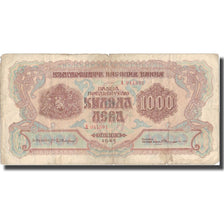 Banknote, Bulgaria, 1000 Leva, 1945, 1945, KM:72a, VF(20-25)