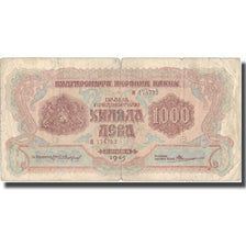 Banknote, Bulgaria, 1000 Leva, 1945, 1945, KM:72a, VF(20-25)
