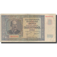 Billet, Bulgarie, 500 Leva, 1942, 1942, KM:60a, TTB