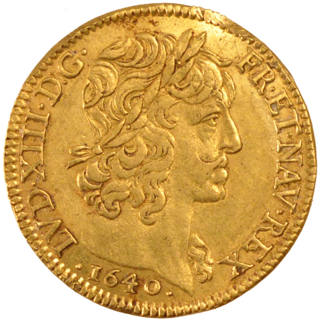 Francia, Louis XIII, Louis d'or, Louis d'Or, 1640, Paris, BB, Oro, KM:104, Ga...