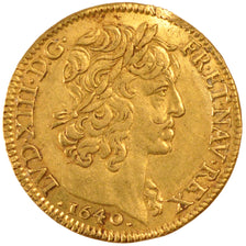 Francia, Louis XIII, Louis d'or, Louis d'Or, 1640, Paris, BB, Oro, KM:104, Ga...