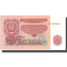 Geldschein, Bulgarien, 5 Leva, 1962, 1962, KM:90a, UNZ-