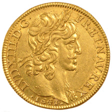 FRANCE, Double Louis d'or, 2 Louis D'or, 1641, Paris, KM #108, AU(55-58), Gold,.