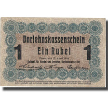 Billet, Allemagne, 1 Rubel, 1916, 1916-04-17, KM:R122a, TTB+