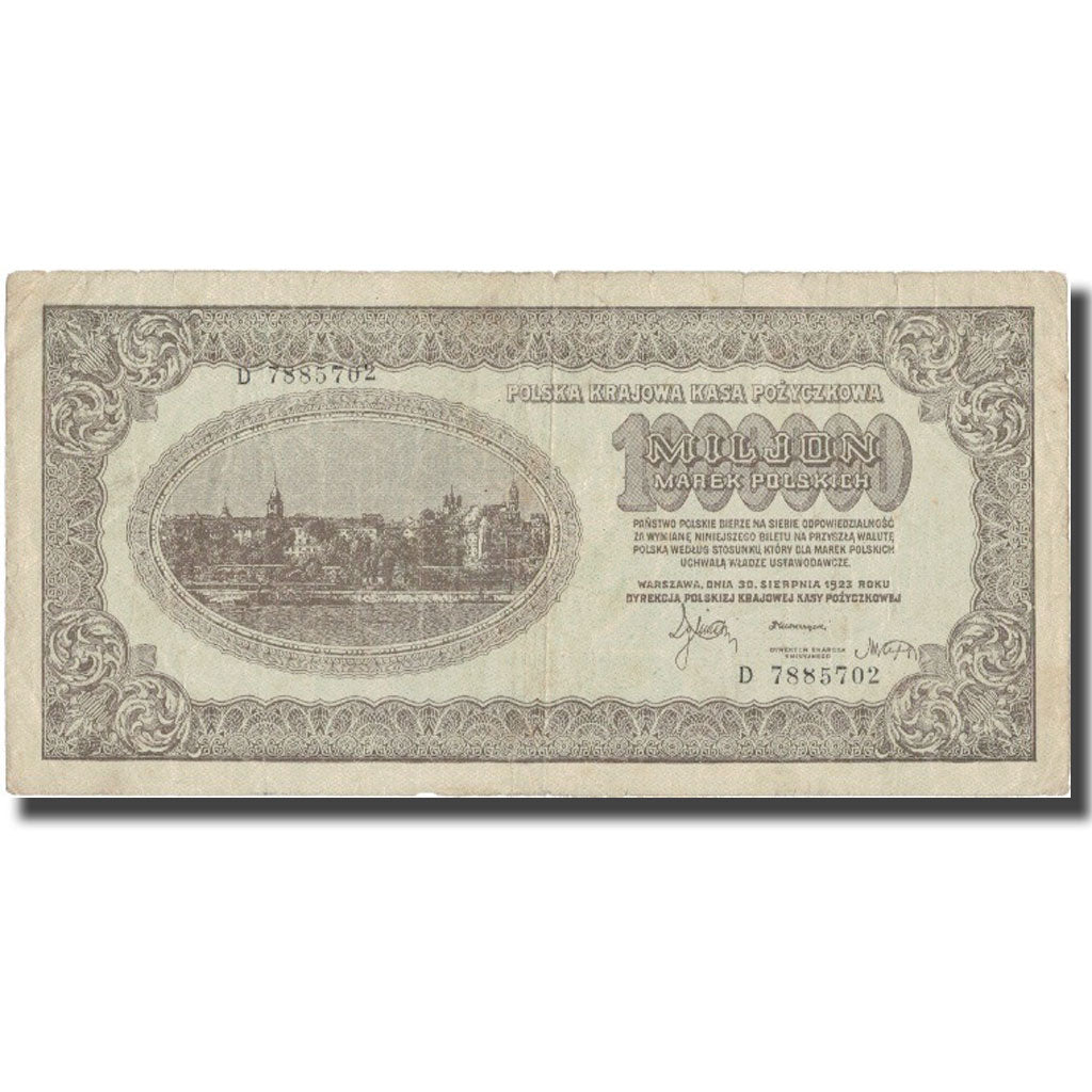 Banknote, Poland, 1,000,000 Marek, 1923, 1923-09-30, EF(40-45)