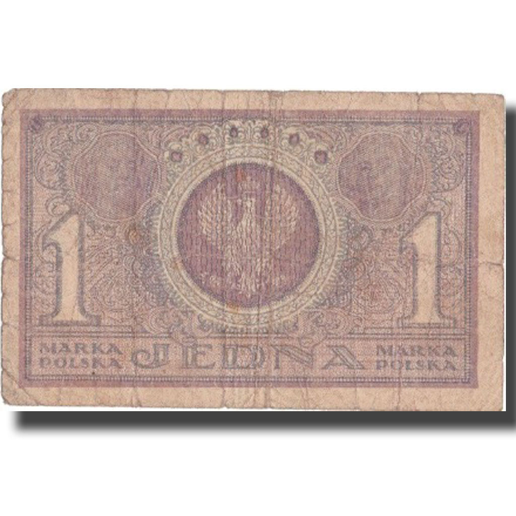 Banknote, Poland, 1 Marka, 1919, 1919, KM:19, VF(20-25)