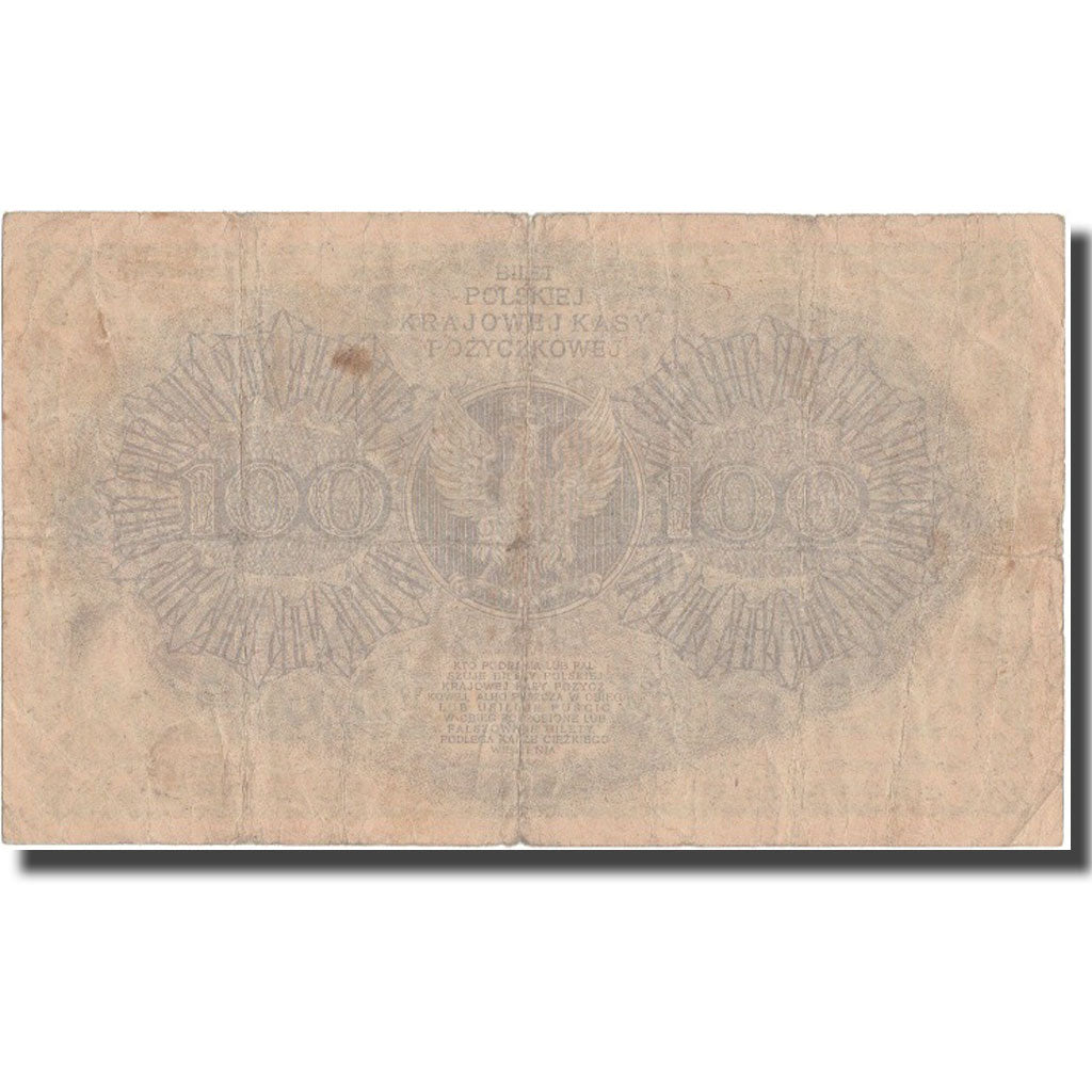Banknote, Poland, 100 Marek, 1919, 1919-02-15, KM:17a, VF(30-35)