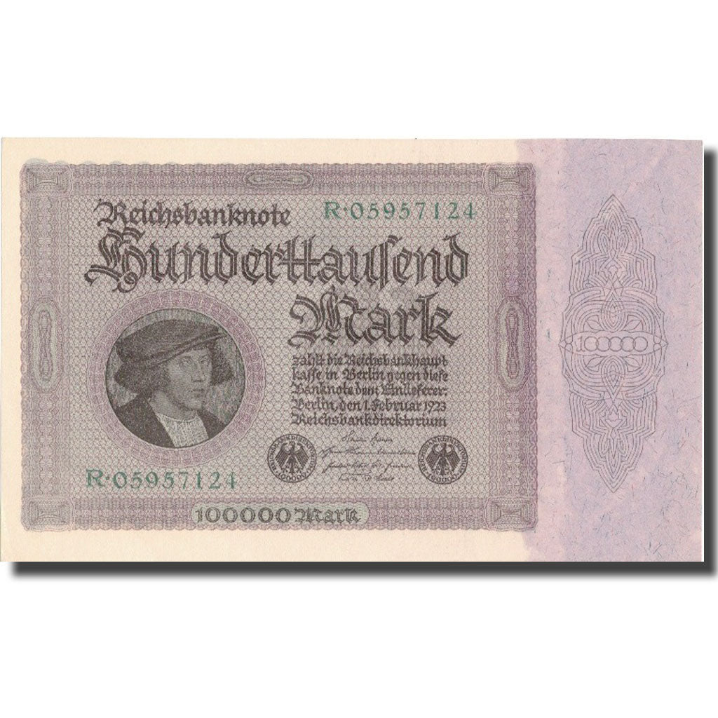 Banknote, Germany, 100,000 Mark, 1923, 1923-02-01, KM:83a, UNC(64)