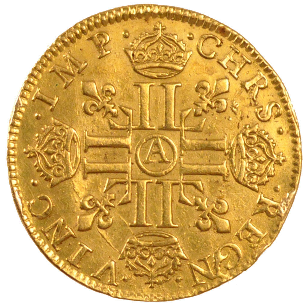 Moneda, Francia, Louis XIII, Louis d'or, Louis d'Or, 1641, Paris, MBC, Oro