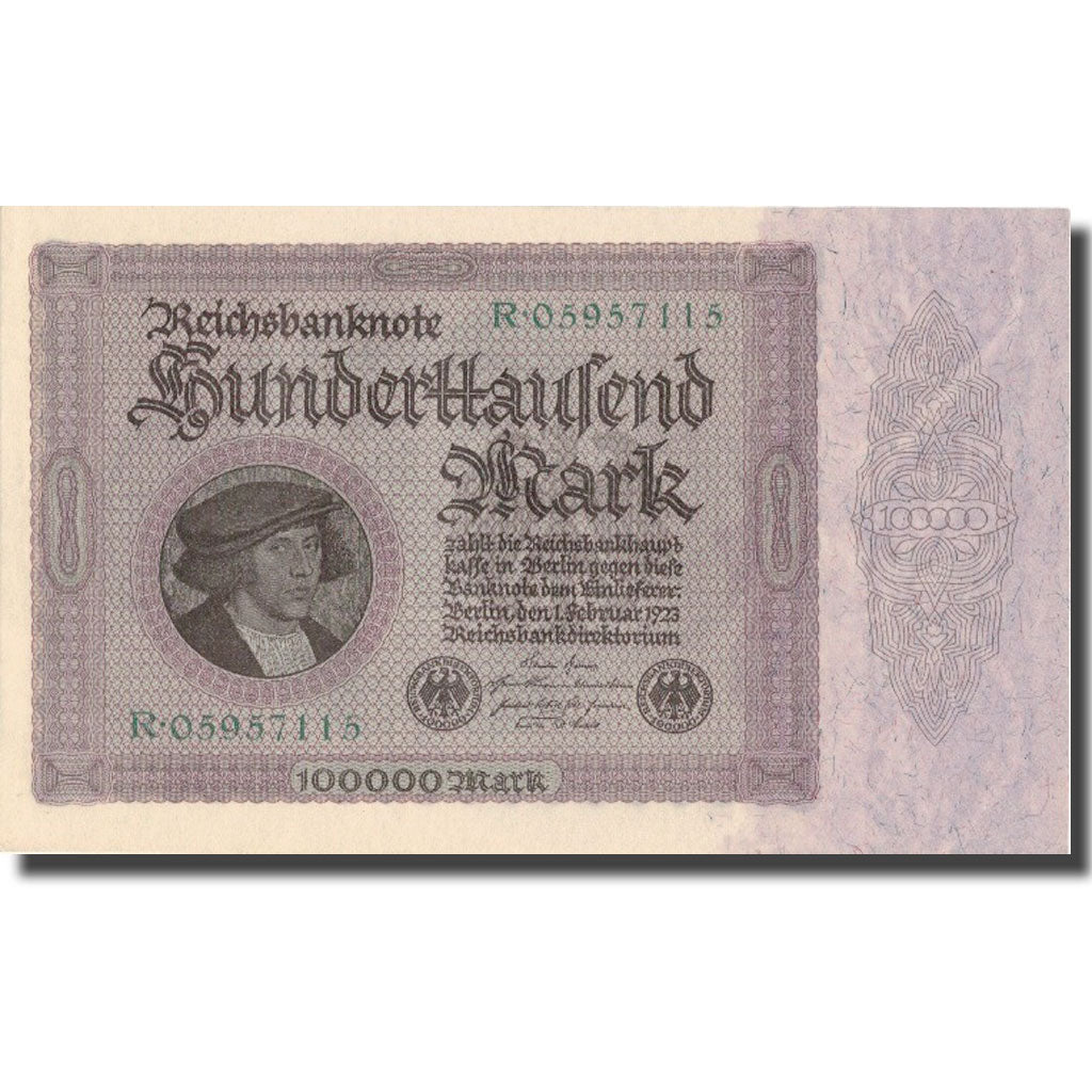 Banknote, Germany, 100,000 Mark, 1923, 1923-02-01, KM:83a, UNC(64)