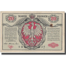 Banknote, Poland, 20 Marek, 1917, 1917, KM:14, EF(40-45)
