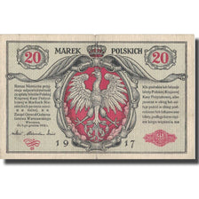 Banknote, Poland, 20 Marek, 1917, 1917, KM:14, EF(40-45)