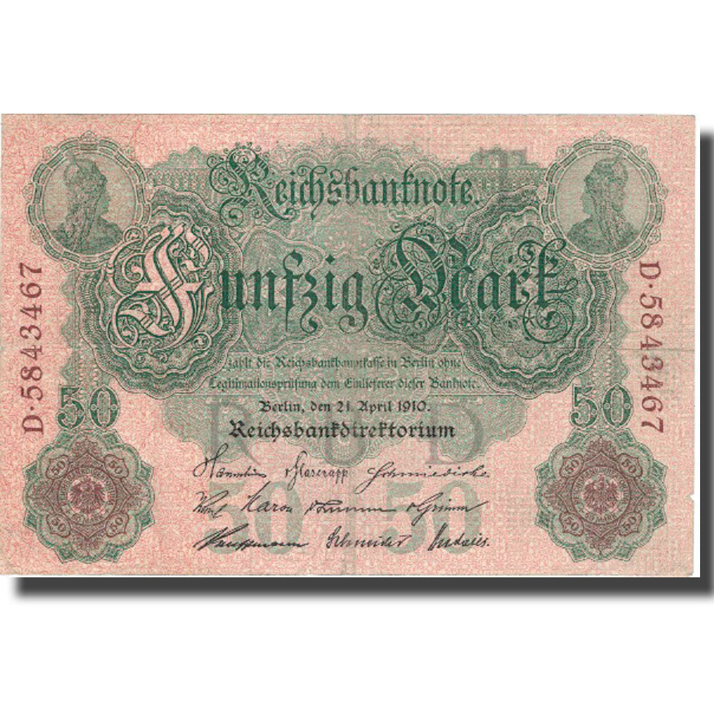 Banknote, Germany, 50 Mark, 1910, 1910, KM:41, EF(40-45)