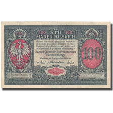 Billet, Pologne, 100 Marek, 1916, 1916, KM:6b, TTB+
