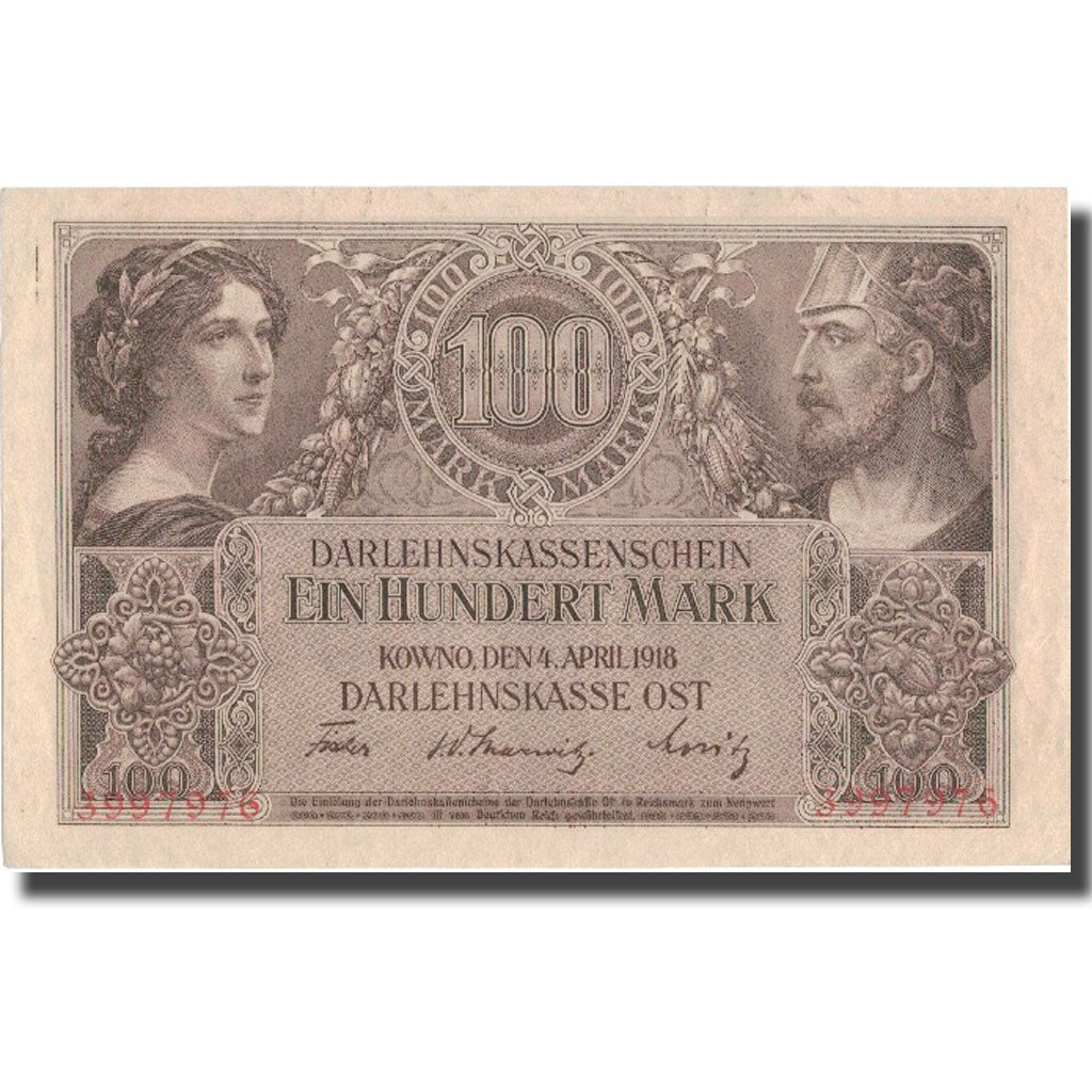 Banknote, Germany, 100 Mark, 1918, 1918-04-04, KM:R133, AU(55-58)