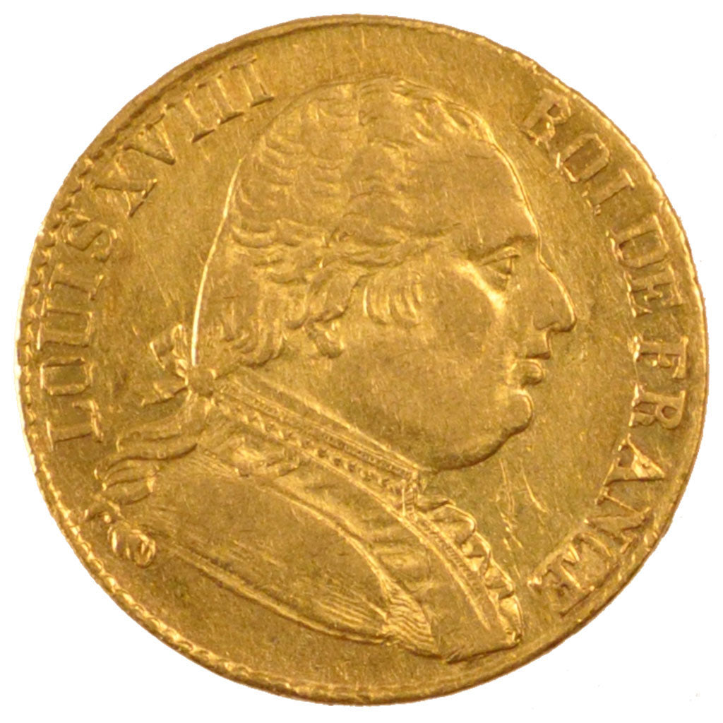 Coin, France, Louis XVIII, Louis XVIII, 20 Francs, 1815, London, EF(40-45)