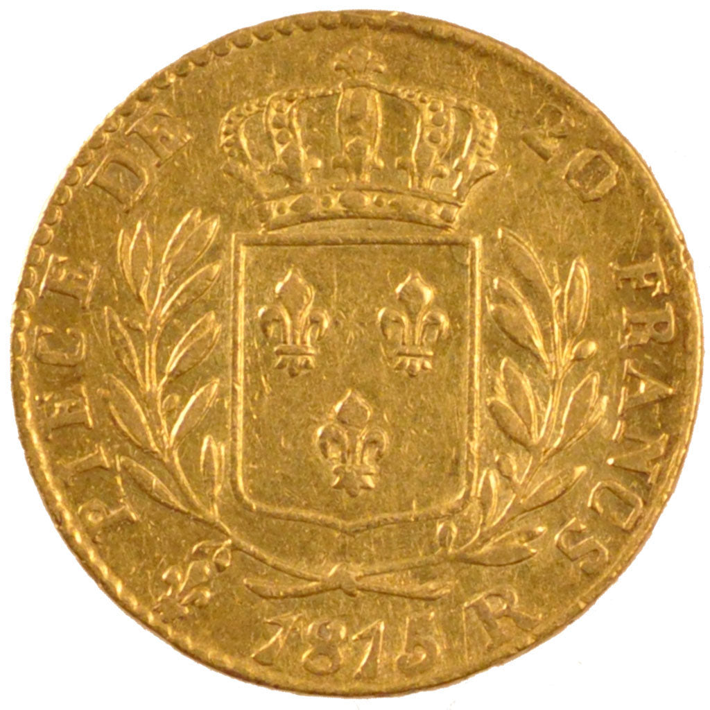 Coin, France, Louis XVIII, Louis XVIII, 20 Francs, 1815, London, EF(40-45)