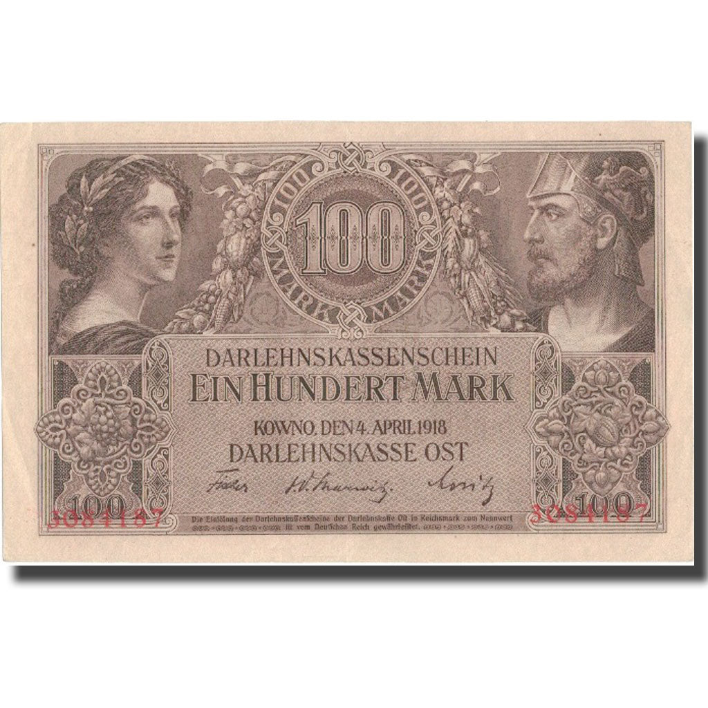 Banknote, Germany, 100 Mark, 1918, 1918-04-04, KM:R133, AU(55-58)