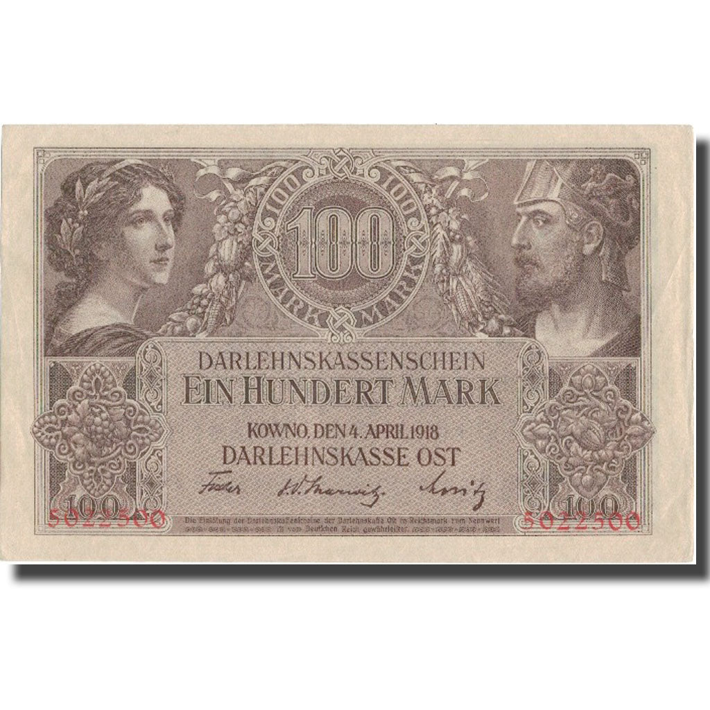 Banknote, Germany, 100 Mark, 1918, 1918-04-04, KM:R133, UNC(63)