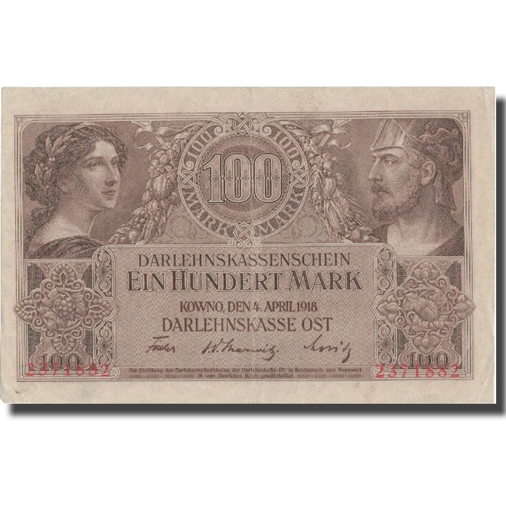 Banknote, Germany, 100 Mark, 1918, 1918-04-04, KM:R133, UNC(63)