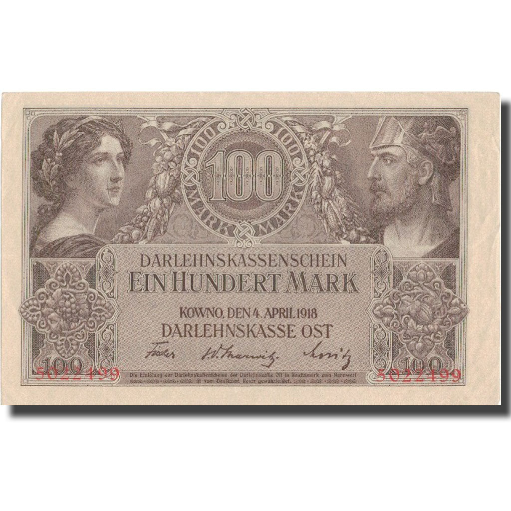 Banknote, Germany, 100 Mark, 1918, 1918-04-04, KM:R133, UNC(63)