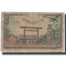 Banknote, Japan, 50 Sen, 1942, 1942, KM:59a, F(12-15)