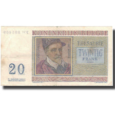 Banknote, Belgium, 20 Francs, 1954, 1954, KM:132b, EF(40-45)