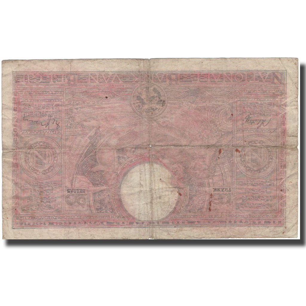 Banknote, Belgium, 100 Francs-20 Belgas, 1933, 1933, KM:107, VG(8-10)
