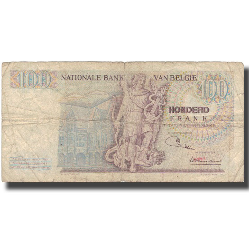 Banknote, Belgium, 100 Francs, 1970, 1970-02-24, KM:134b, VF(20-25)