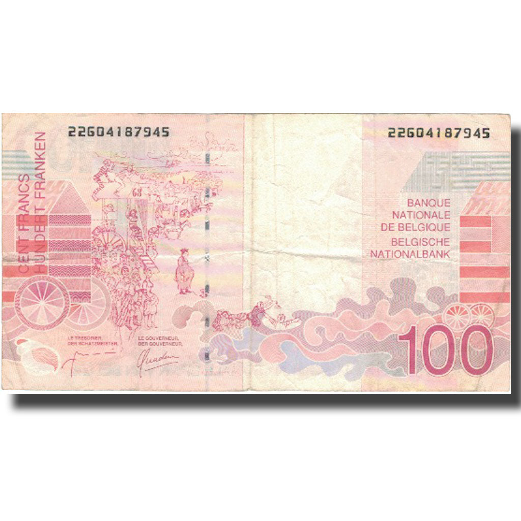 Banconote, Belgio, 100 Francs, KM:147, BB