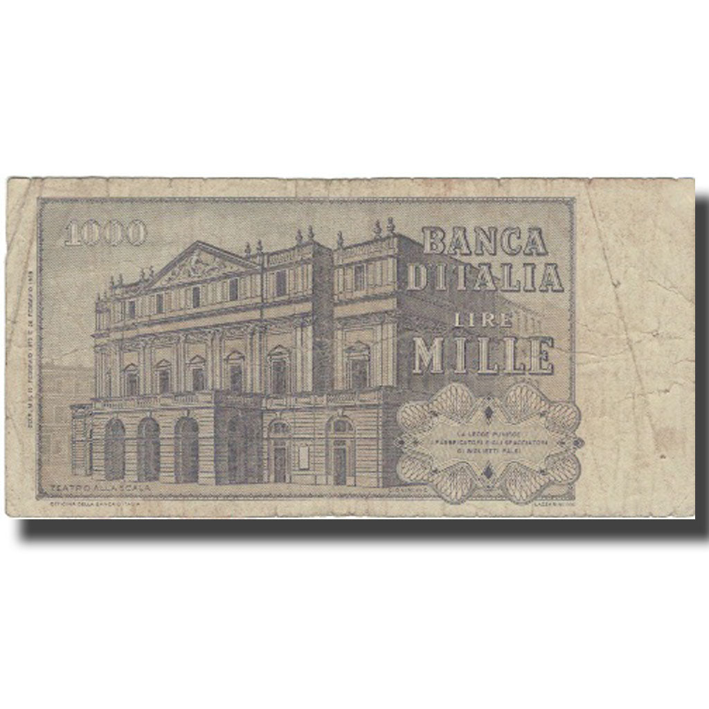 Biljet, Italië, 1000 Lire, 1973, 1973, KM:101a, TB+