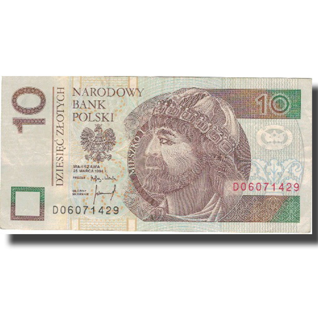 Banknote, Poland, 10 Zlotych, 1994, 1994-03-25, KM:173a, EF(40-45)