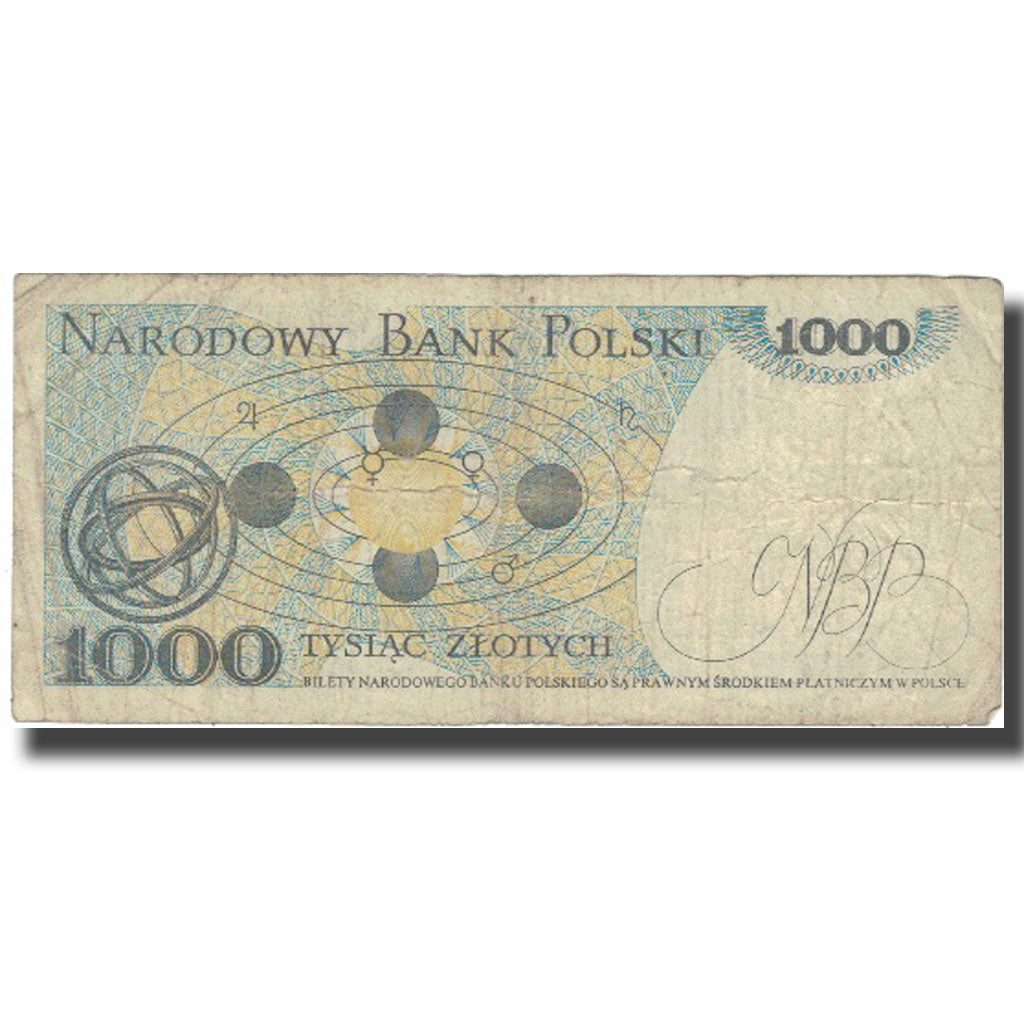 Geldschein, Polen, 1000 Zlotych, 1982, 1982-06-01, KM:146c, S+