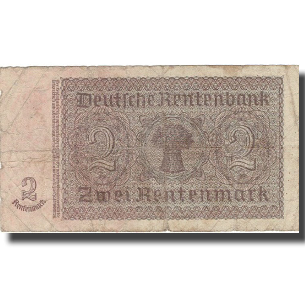 Biljet, Duitsland, 2 Rentenmark, 1937, 1937-01-30, KM:174b, TB+