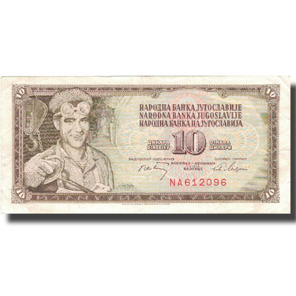 Billet, Yougoslavie, 10 Dinara, 1968, 1968-05-01, KM:82c, TTB+