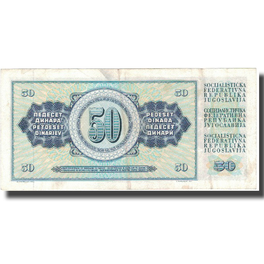 Billet, Yougoslavie, 50 Dinara, 1981, 1981-11-04, KM:89b, TTB