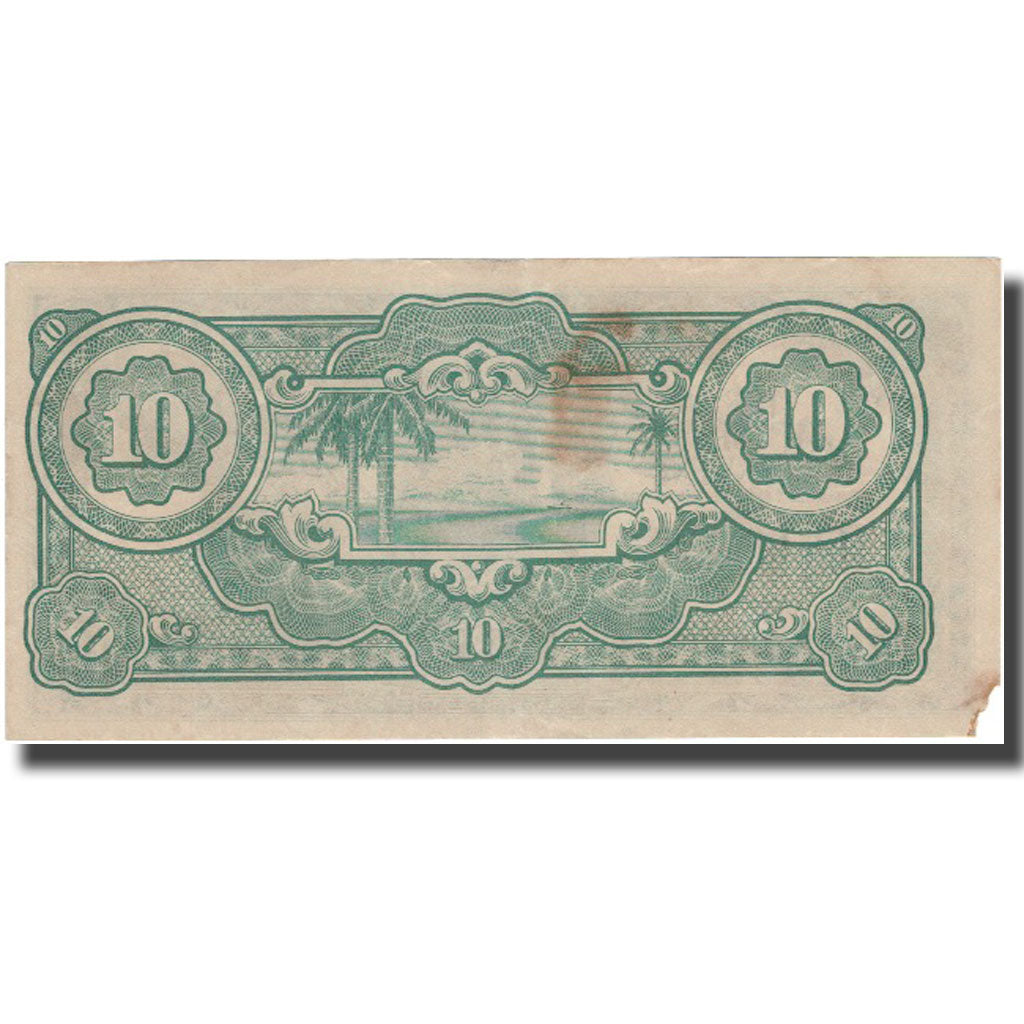 Banconote, Malesia, 10 Dollars, 1942-1944, Undated (1942-1944), KM:M7b, MB+