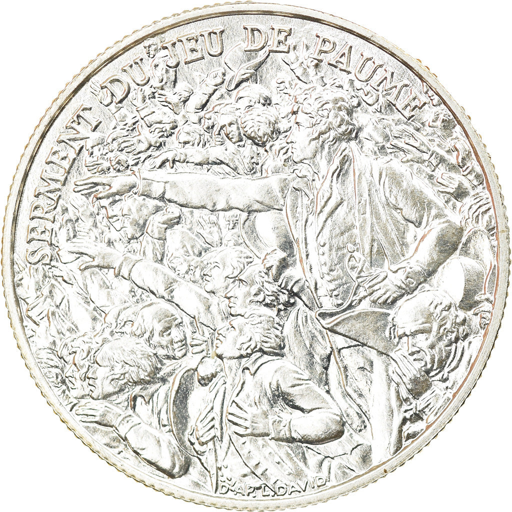 France, Medal, Révolution Française, Serment du Jeu de Paume, 1989, David
