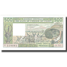 Billet, West African States, 500 Francs, 1985, 1985, KM:306Ch, NEUF