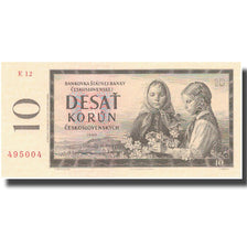 Banknote, Czechoslovakia, 10 Korun, 1960, 1960, KM:88b, UNC(60-62)