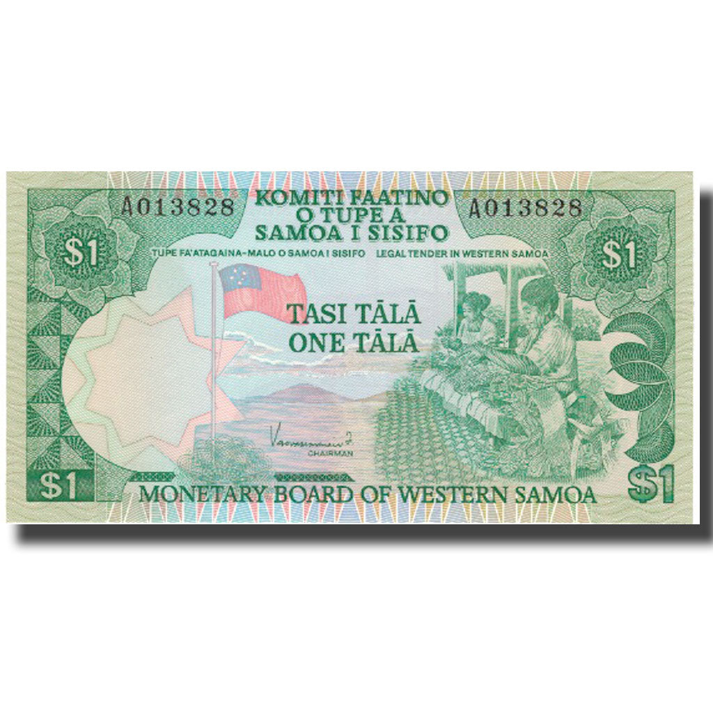 Banknote, Western Samoa, 1 Tala, KM:19, UNC(65-70)