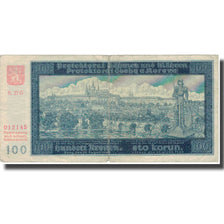 Billete, 100 Korun, 1940, Bohemia y Moravia, 1940, KM:7a, BC