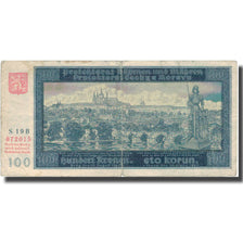 Banknote, Bohemia and Moravia, 100 Korun, 1940, 1940, KM:7a, VF(20-25)