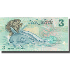Biljet, Cookeilanden, 3 Dollars, Undated (1987), KM:3a, NIEUW