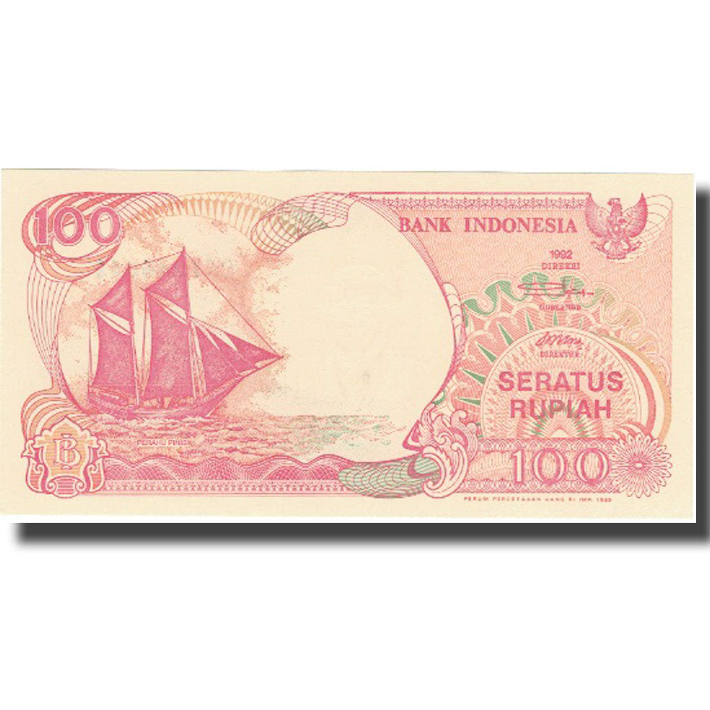 Banknote, Indonesia, 100 Rupiah, 1992, 1992, KM:127d, UNC(65-70)