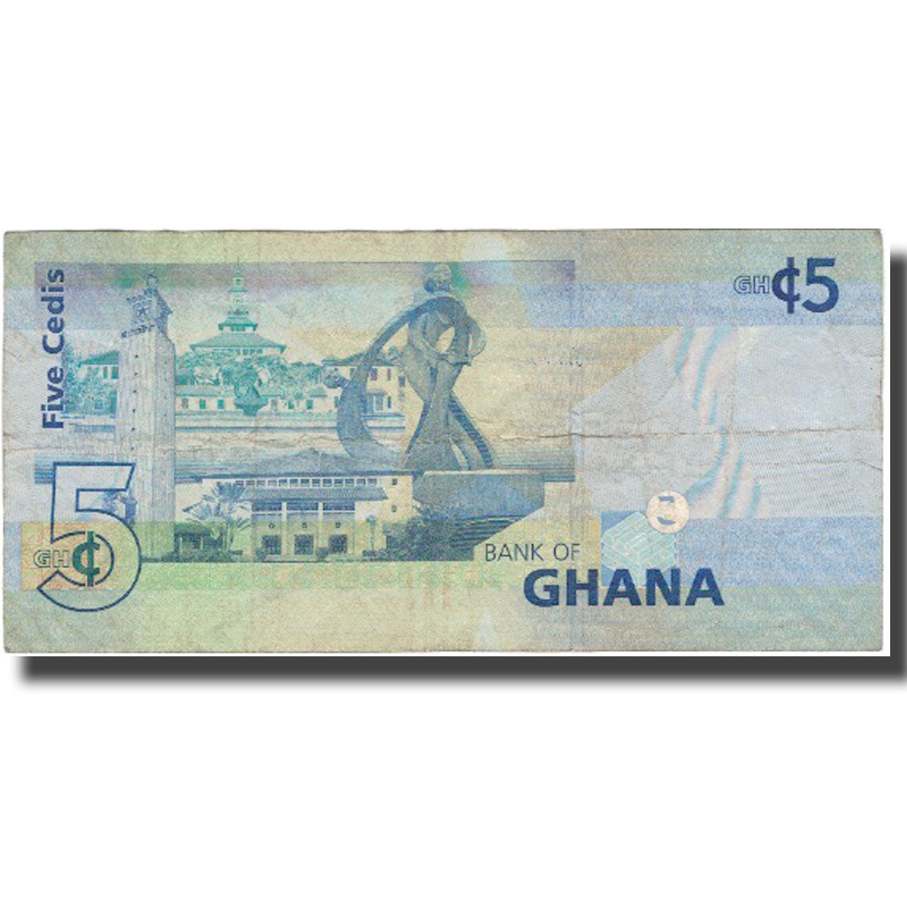 Banknote, Ghana, 5 Cedis, 2010, 2010, KM:38b, VF(20-25)